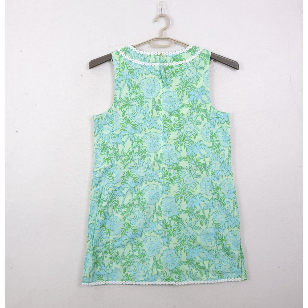 Lilly Pulitzer Kalliope Shift Romper Cool Mint Catchin Rays Print Size 14 NWT